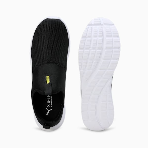 PUMA FusionX Men's Slip-On Shoes, PUMA Black-Yellow Burst-PUMA White, extralarge-IND