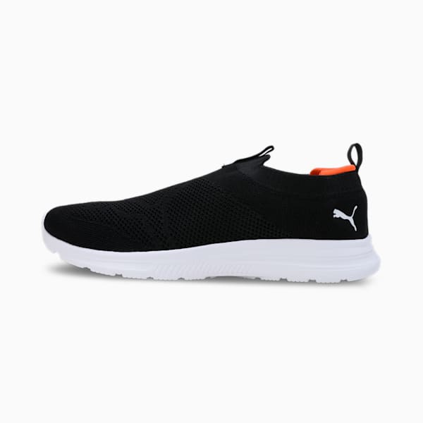 Pwrflow Men's Slip-On Shoes, PUMA Black-Rickie Orange-PUMA White, extralarge-IND