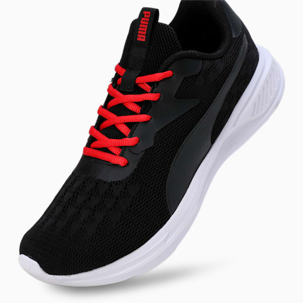 PUMA Widerer Men's Running Shoes, PUMA Black-For All Time Red-PUMA White, extralarge-IND