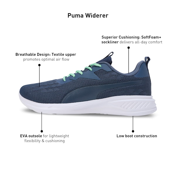 Widerer Men's Running Shoes, Inky Blue-Spring Fern-PUMA White, extralarge-IND