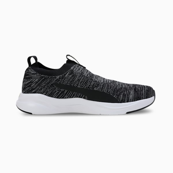 Softride Rift Runlyn Knit Men's Slip-On Shoes, PUMA Black-Cool Dark Gray-Lemon Meringue, extralarge-IND