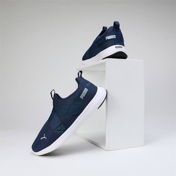 Softride Victoride Strap Eng Men's Slip-On Shoes, Persian Blue-PUMA Silver, extralarge-IND