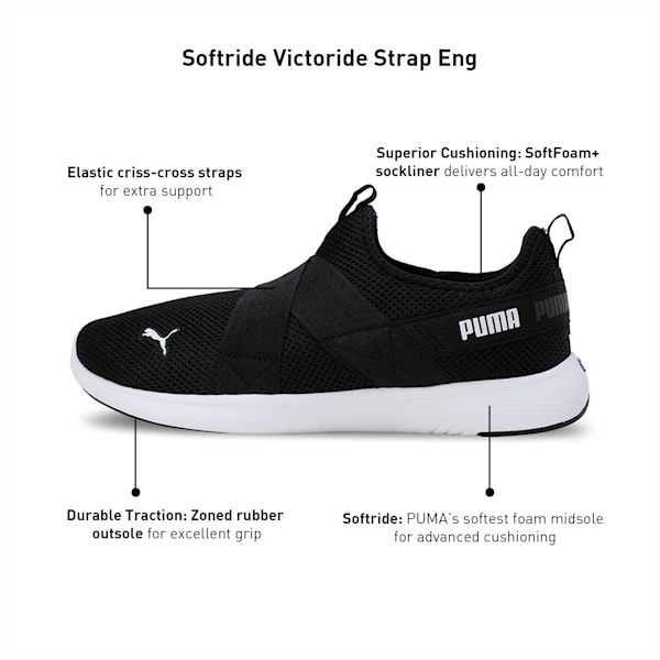 Softride Victoride Strap Eng Men's Slip-On Shoes, PUMA Black, extralarge-IND