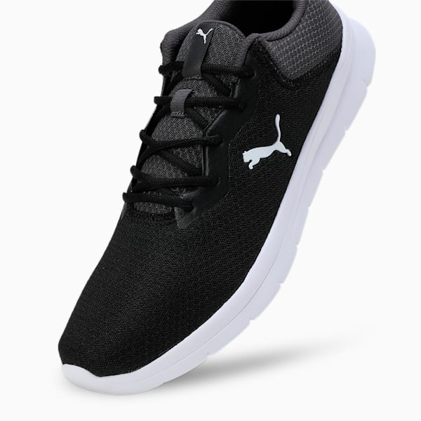 Escoot Men's Running Shoes, Dark Coal-PUMA Black-PUMA White, extralarge-IND
