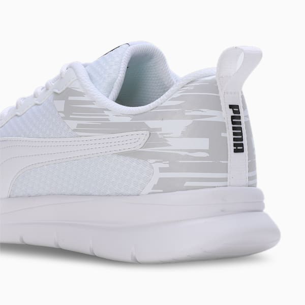 Ultragrip Men's Running Shoes, PUMA White-Feather Gray-PUMA Black, extralarge-IND