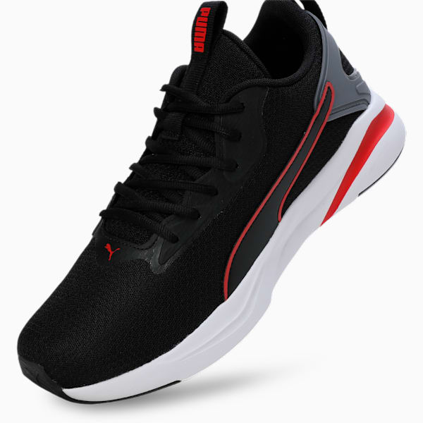 Softride Rift Runlyn Men's Running Shoes, PUMA Black-Cool Dark Gray-For All Time Red, extralarge-IND