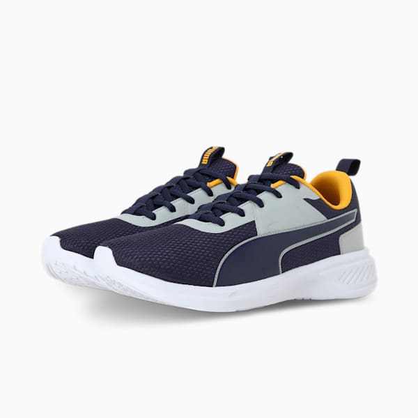 Scorch Seeker Men's Running Shoes, PUMA Navy-Harbor Mist-Tangerine, extralarge-IND