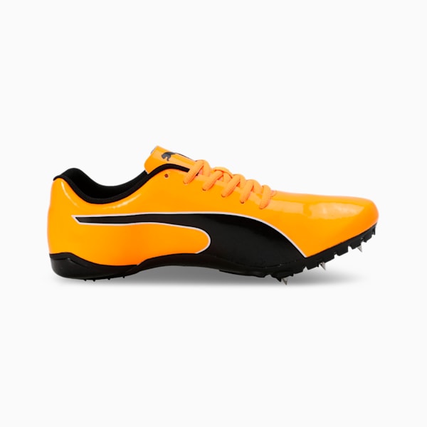 evoSPEED Prep Sprint 3.5 Spikes Running Shoes, Sun Stream-PUMA Black-PUMA White, extralarge-IND