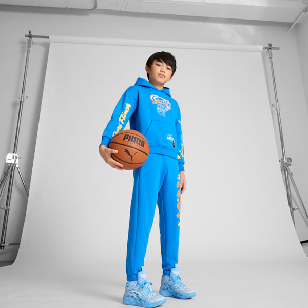 Tenis de Basquetbol Adolescente MB.04 La Francé, Team Light Blue-Cool Mid Gray, extralarge