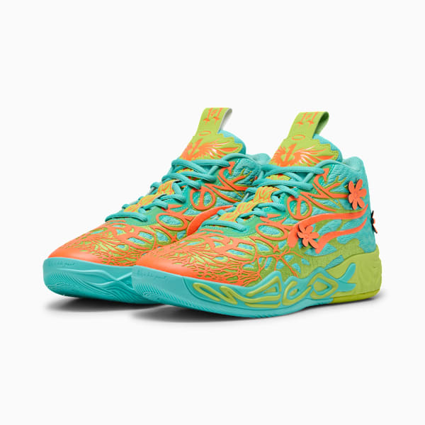 MB.04 Scooby Doo Men's Basketball Shoes, Aquatic-Lime Smash-Heat Fire, extralarge