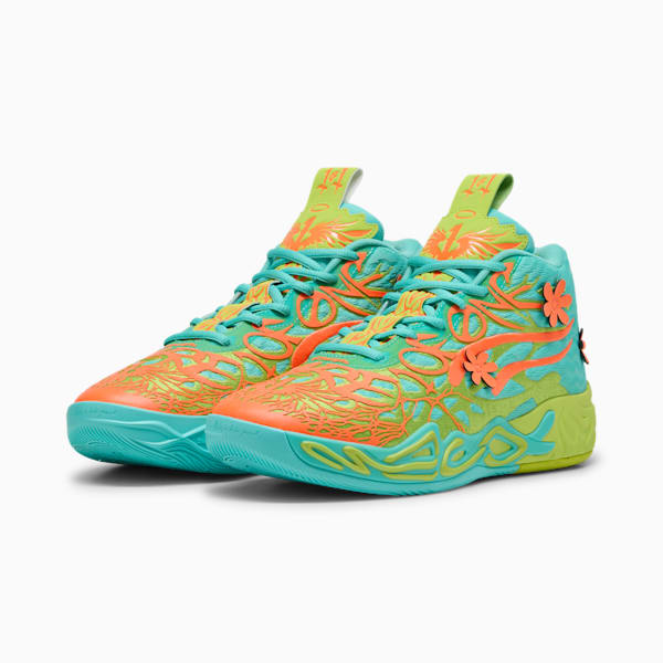 Tenis de básquetbol MB.04 Scooby Doo, Aquatic-Lime Smash-Heat Fire, extralarge