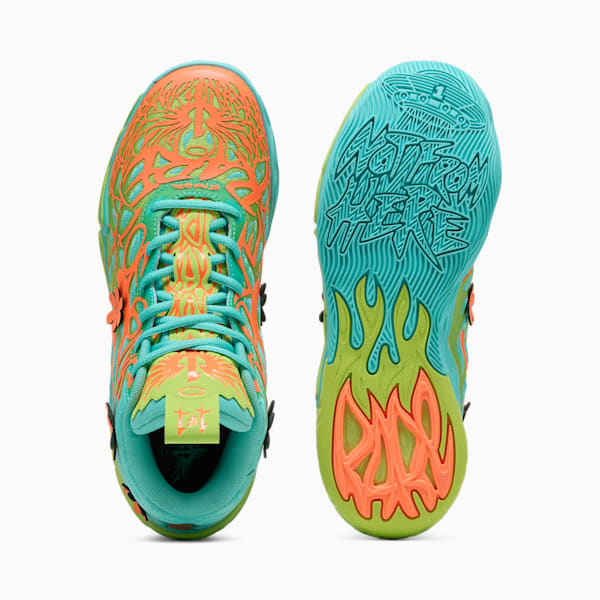 Tenis de básquetbol MB.04 Scooby Doo, Aquatic-Lime Smash-Heat Fire, extralarge
