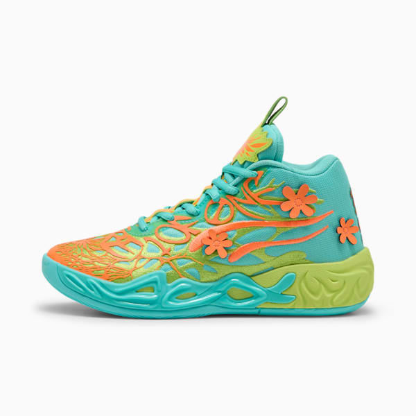 Chaussures de basketball MB.04 Scooby Doo Enfant et adolescent, Aquatic-Lime Smash-Heat Fire, extralarge