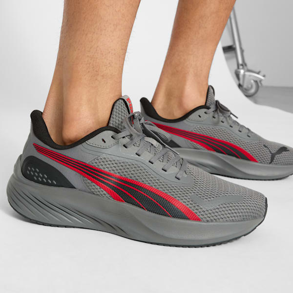 Tenis de running Pounce Lite, Cool Dark Gray-For All Time Red, extralarge
