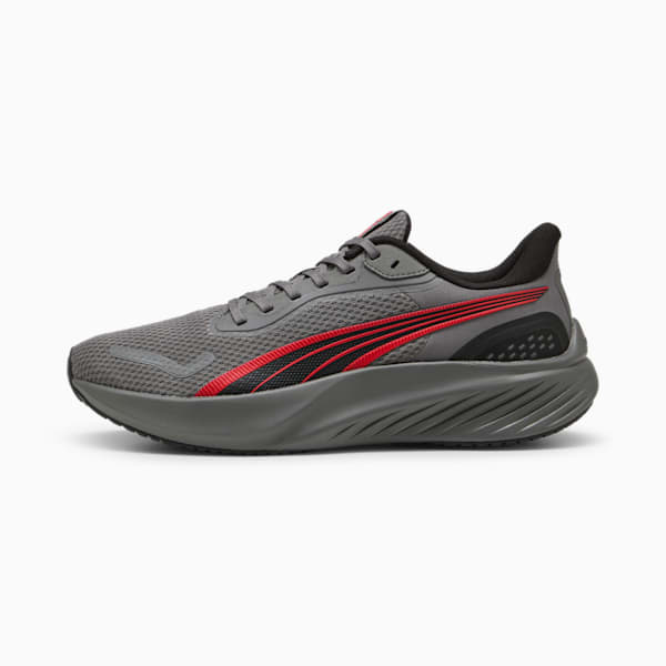 Tenis de running Pounce Lite, Cool Dark Gray-For All Time Red, extralarge
