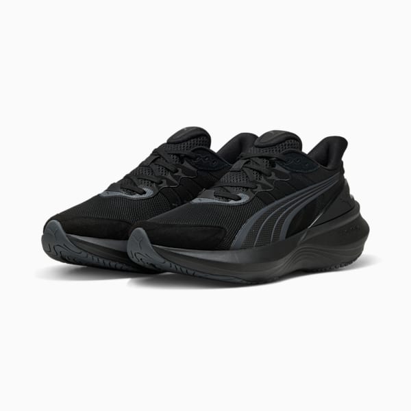 ユニセックス パルス プロ ランニングシューズ, PUMA Black-Slate Gray, extralarge-JPN