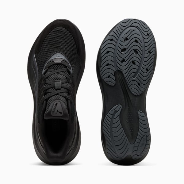 ユニセックス パルス プロ ランニングシューズ, PUMA Black-Slate Gray, extralarge-JPN