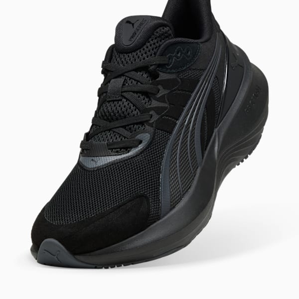 ユニセックス パルス プロ ランニングシューズ, PUMA Black-Slate Gray, extralarge-JPN