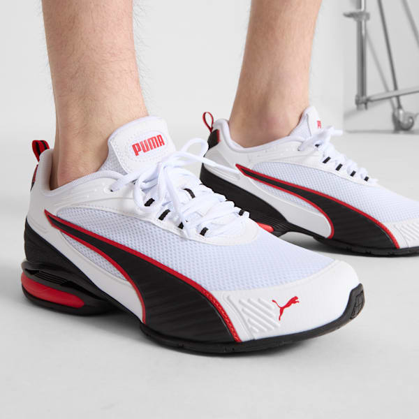 Tenis de running Magnetic, PUMA White-PUMA Black-For All Time Red, extralarge