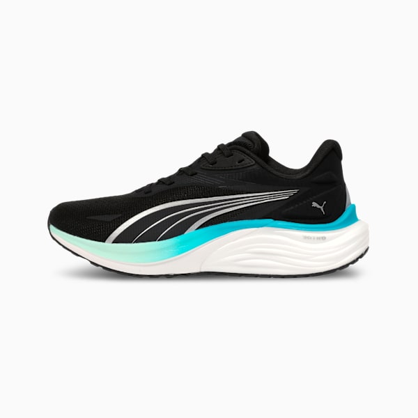 Electrify NITRO™ 4 Women's Everyday Running Shoes, PUMA Black-Mint Melt-Speed Blue, extralarge-IND