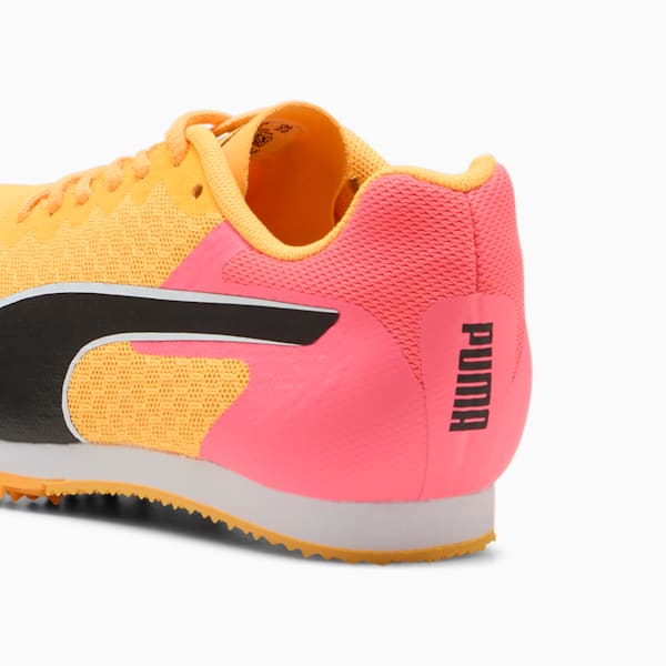 Botines de atletismo con clavijas evoSPEED Star 9 para niños grandes, Sun Stream-Sunset Glow-PUMA Black, extralarge