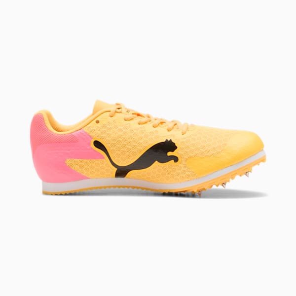 Botines de atletismo con clavijas evoSPEED Star 9 para niños grandes, Sun Stream-Sunset Glow-PUMA Black, extralarge