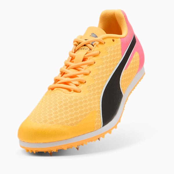 Botines de atletismo con clavijas evoSPEED Star 9 para niños grandes, Sun Stream-Sunset Glow-PUMA Black, extralarge