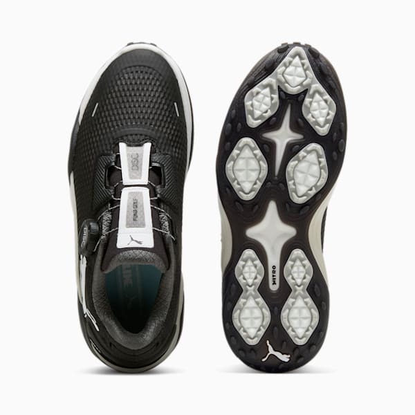 ウィメンズ ゴルフ シャドウキャット ニトロ ディスク スパイクレス シューズ, PUMA Black-Asphalt-PUMA White, extralarge-JPN