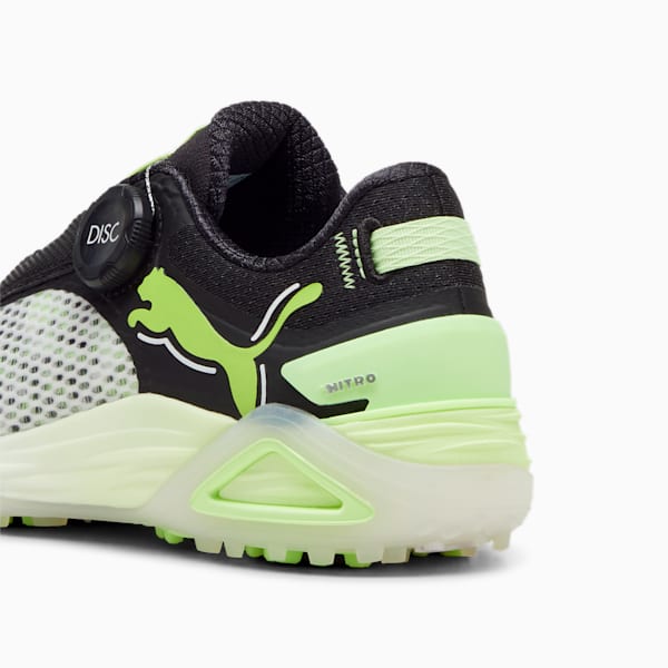 ウィメンズ ゴルフ シャドウキャット ニトロ ディスク スパイクレス シューズ, PUMA White-PUMA Black-Fizzy Apple, extralarge-JPN