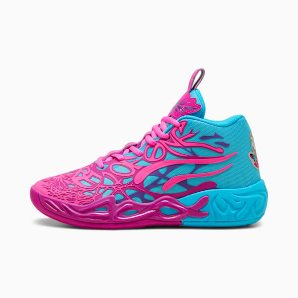 PUMA x LAMELO BALL MB.04 Iridescent Big Kids' Basketball Shoes, Deep Orchid-Poison Pink, extralarge