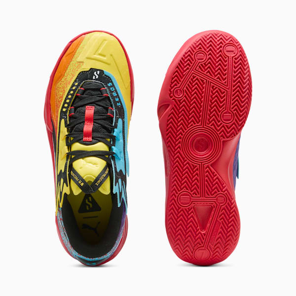 Tenis de basquetbol Scoot Zeros, Rickie Orange-Speed Yellow, extralarge