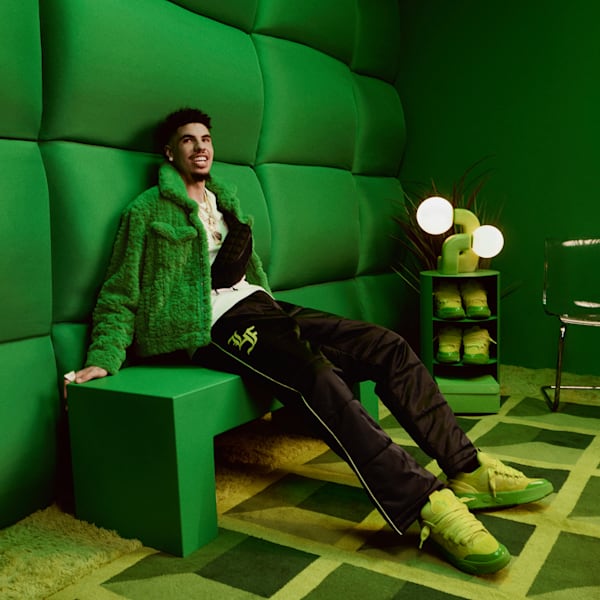 Chaussures LaFrancé Assist Homme, PUMA Green-Lime Smash, extralarge