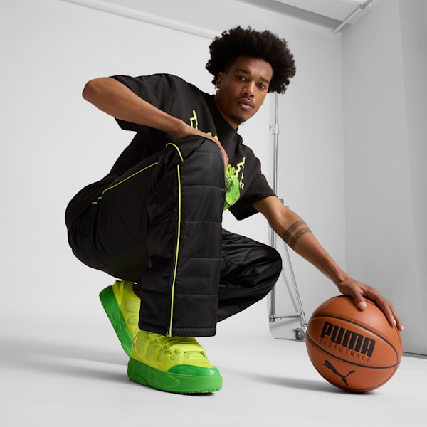 Chaussures LaFrancé Assist Homme, PUMA Green-Lime Smash, extralarge