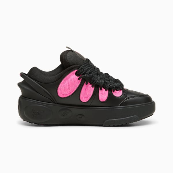 Tenis de básquetbol LaFrancé Untouchable adolescentes, PUMA Black-Glowing Pink, extralarge