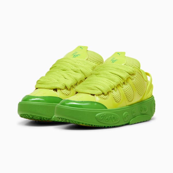 Tenis de basquetbol LaFrancé Gifted, PUMA Green-Lime Smash, extralarge