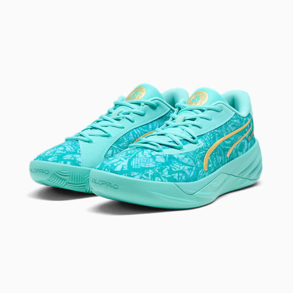 Tenis de básquetbol All-Pro NITRO México Unisex, Aquatic-Sparkling Green, extralarge