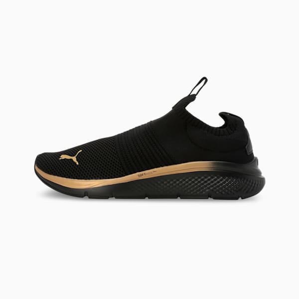 Softride Pro Echo Slip-On Women's Shoes, PUMA Black-PUMA Gold, extralarge-IND