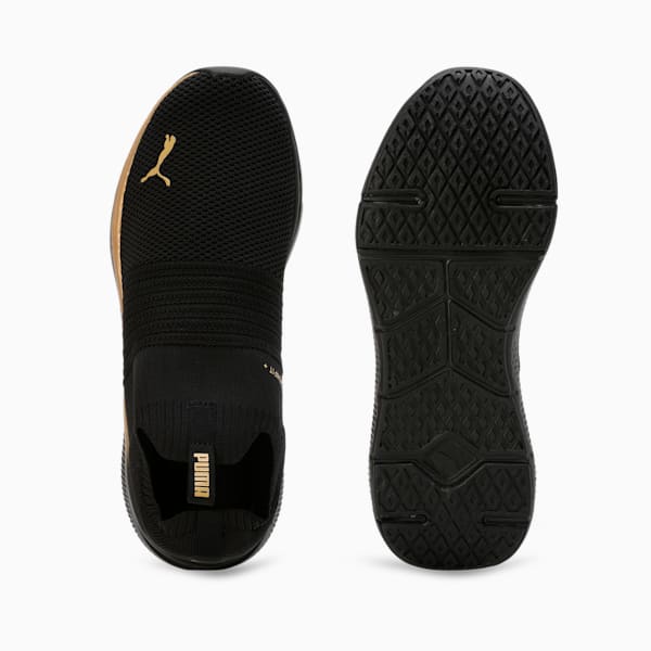 Softride Pro Echo Slip-On Women's Shoes, PUMA Black-PUMA Gold, extralarge-IND