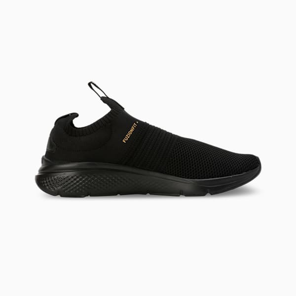 Softride Pro Echo Slip-On Women's Shoes, PUMA Black-PUMA Gold, extralarge-IND
