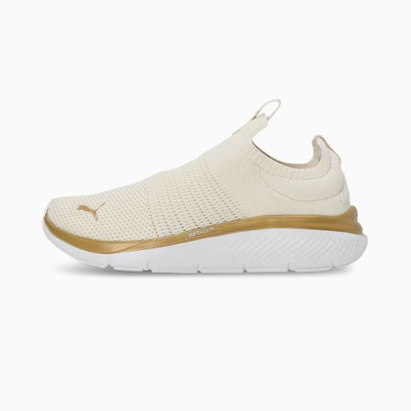 Softride Pro Echo Women's Slip-On Running Shoes, Warm White-Alpine Snow-PUMA Gold, extralarge-IND