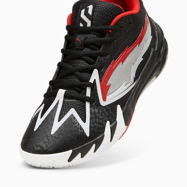 Scoot Zeros O.D.D City Men's Basketball Shoes, PUMA Black-For All Time Red, extralarge