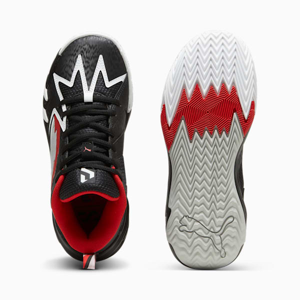 Zapatos de basquetbol para niños Scoot Zeros O.D.D City Big, PUMA Black-For All Time Red, extralarge