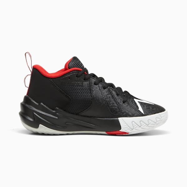 Zapatos de basquetbol para niños Scoot Zeros O.D.D City Big, PUMA Black-For All Time Red, extralarge