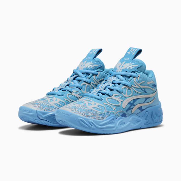 PUMA x LAMELO BALL MB.04 LaFrancé 1 of 1 Little Kids' Basketball Shoes, Team Light Blue-Cool Mid Gray, extralarge