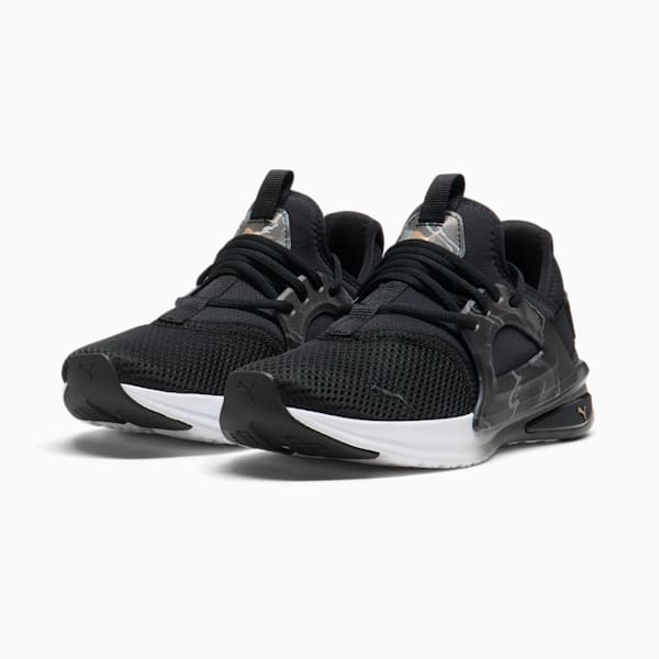 Chaussures de course à pied SOFTRIDE Enzo Evo Geode Femme, PUMA Black-PUMA Gold, extralarge