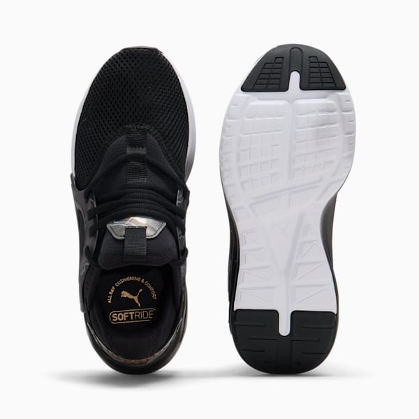 Chaussures de course à pied SOFTRIDE Enzo Evo Geode Femme, PUMA Black-PUMA Gold, extralarge