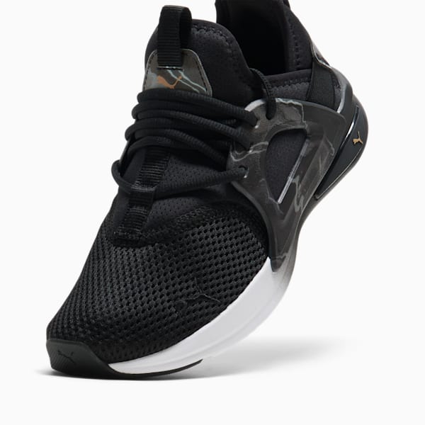 Chaussures de course à pied SOFTRIDE Enzo Evo Geode Femme, PUMA Black-PUMA Gold, extralarge