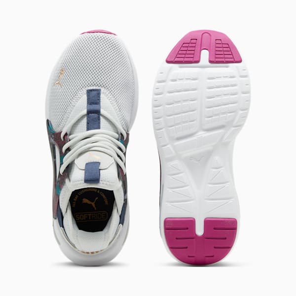 Chaussures de course à pied SOFTRIDE Enzo Evo Blooms Femme, Cool Light Gray-Club Navy, extralarge