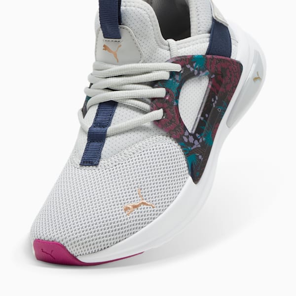 Chaussures de course à pied SOFTRIDE Enzo Evo Blooms Femme, Cool Light Gray-Club Navy, extralarge