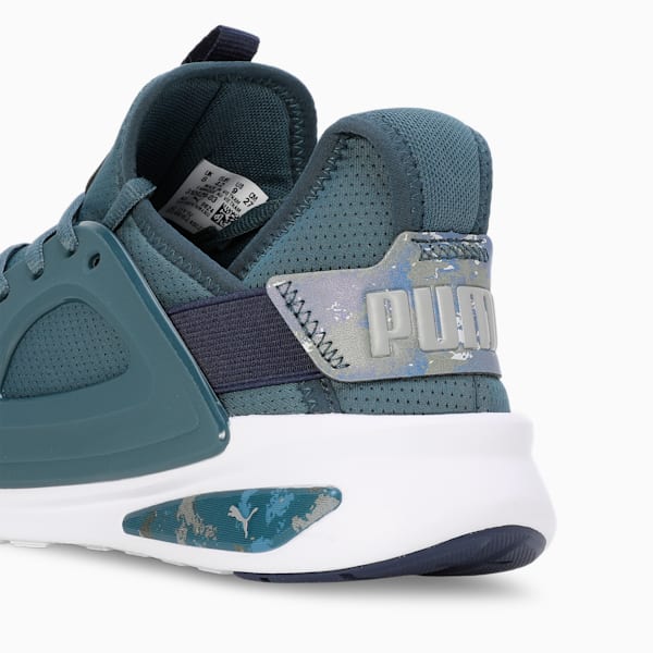 SOFTRIDE Enzo Evo Camo Running Shoes, Gray Skies-PUMA Navy-Smokey Gray, extralarge-IND